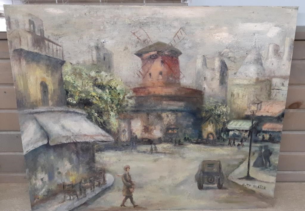Signed Ruth Slater 20x24 Oil on Canvas