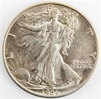 Coin 1936-D Walking Liberty Half Dollar Choice!