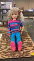 1987 Playmates Jill Talking Interactive Doll 33"