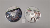 Xbox 360 game discs - Batman and Fight Night RD 4