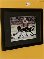 PENS ACTION SHOT 48 SIGNED PICTURE AGAINST RED