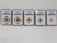 5 - 2014 CANADA MAPLE LEAF SILVER GILT REV. PROOFS