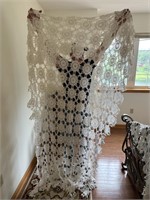 2 Crochet twin bedspreads