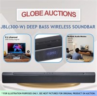 JBL(300-W) DEEP BASS WIRELESS SOUNDBAR (MSP: $249)