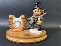 Chimney Sweeper & Clock Figurine