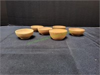 (6) Bamboo Condiment Bowls