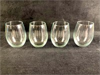 Set of (4) White Wine Tumblers