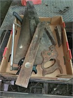 Vintage Level, Saws & Wedges