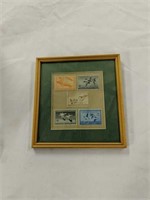 Framed Set Of 5 1940s Migratory Waterfowl Stamps
