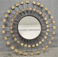 Circular Metal Mirror