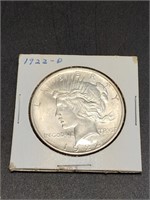 1922 D Peace Dollar