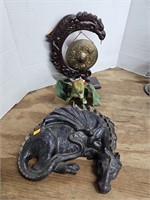 Dragon figure ,candle and decoration