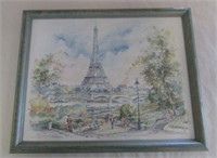 12 x 15" La Tour Eiffel By Legai