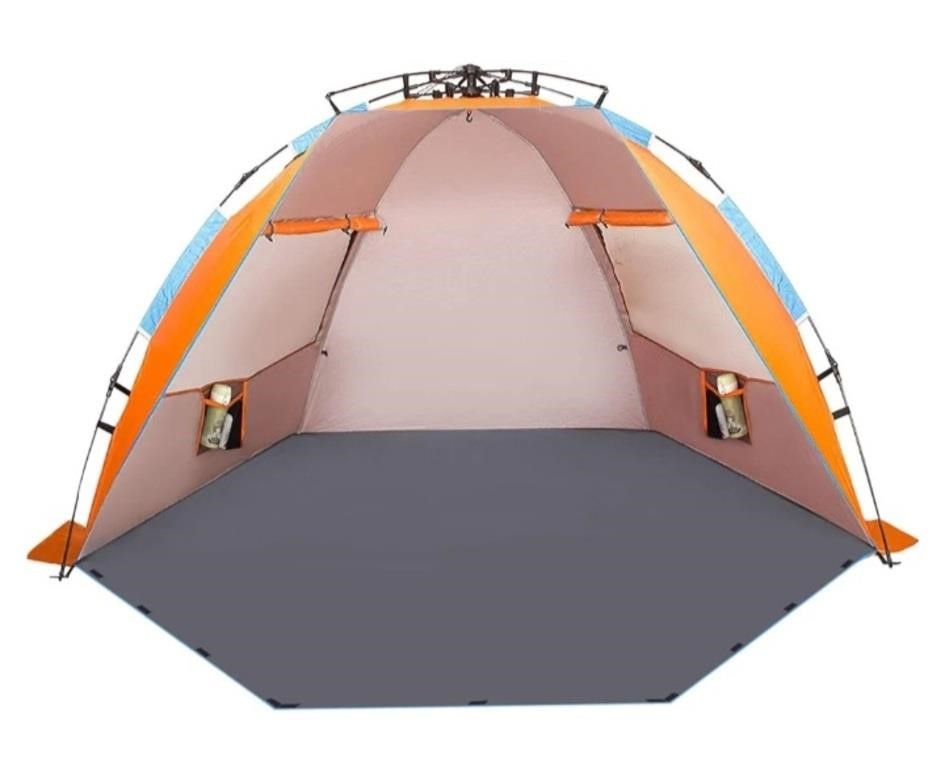 Oileus X-Large 4 Person Beach Tent Sun Shelter -