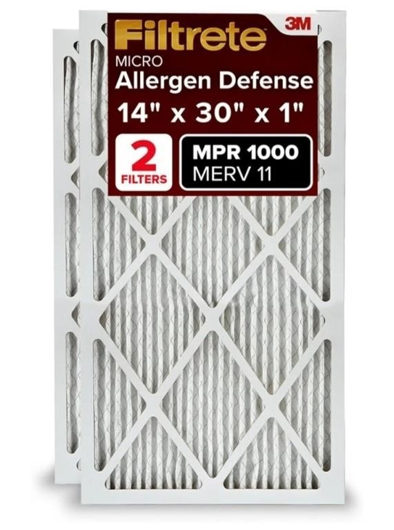 Filtrete 14x30x1 AC Furnace Air Filter, MERV 11,