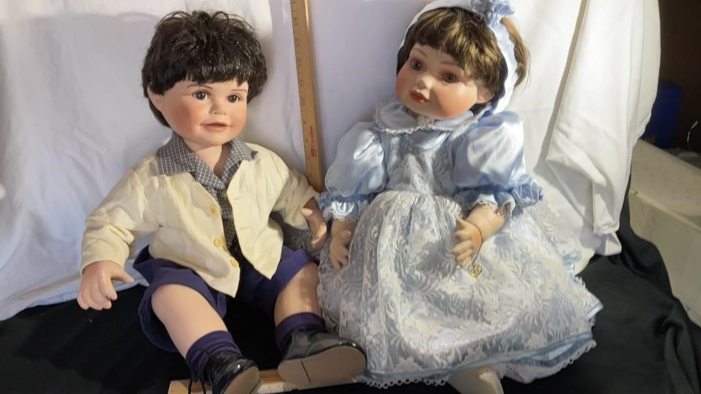 Marie Osmond Porcelain Dolls(2), Baby Donny and