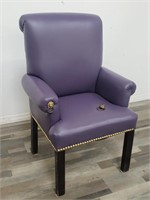 Purple vinyl chair