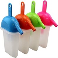 Ice Lolly Pop Mold Popsicle Maker with Straw