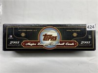 TOPPS MAJOR LEAGUE BASEBALL CARD 2003 BOXED SET