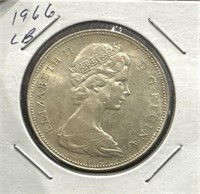 1966 Canada Silver Dollar - Large Bust (LB)