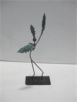 16" Metal Art Leaf Dancer Sculpture