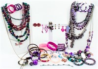 Jewelry Lot of Costume Necklaces, Earrings +