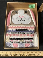 Microwaveable warm & cozy bunny