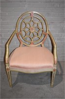 PAINTED VICTORIAN STYLE ARM CHAIR