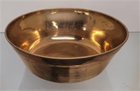 Chinese Brass Singing Bowl 9 1/2 inches by 3 1/2