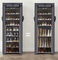 2X SHOE RACK WITH DUST COVER MODEL RXJ0G01 /