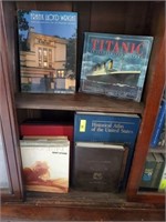 GROUP OF COFFEE TABLE BOOKS, TITANIC, ATLAS, MISC