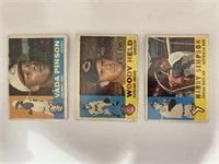 1960 Topps Baseball Cards - Vada Pinson #176, Wood