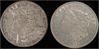 1881-O (CH AU) & 1921 (AU) MORGAN DOLLARS