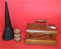 The Graphophone w/ case & Horn