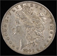 1880-O MORGAN DOLLAR AU