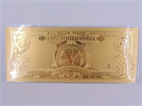 5 Dollar Silver Certificate Gold Novelty Note