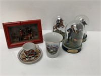 Antique Shadow Box & Lead Soldiers, More