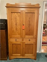 Primitive antique pie safe cupboard cabinet