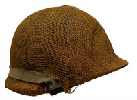 Captured Desert Storm Iraqi Helmet With Burlap