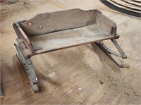 Wooden Springer Wagon Seat