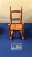Miniature wooden rocking chair