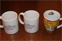 Lot of 3 coffee mugs