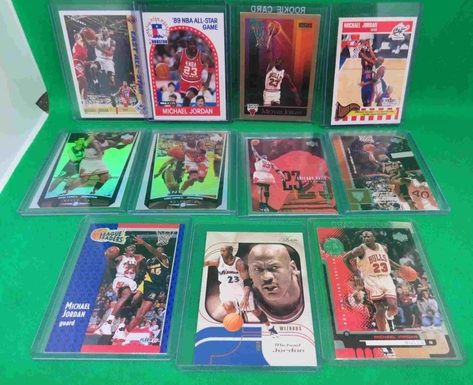 11x Michael Jordan Basketball Cards Flair UD Fleer