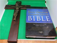 Religious Items Large 16" Jesus Cross Billy Graham