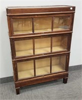 Antique oak 3 section stacking bookcase