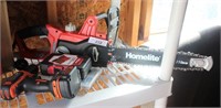 Homelite 14 inch Electric Chain Saw, Black &