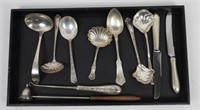 11pcs of miscellaneous sterling silver flatware: