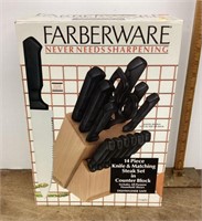 Farberware knife block and knives