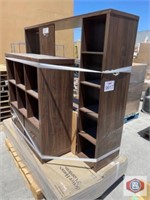 lot of 3 entertainment centers