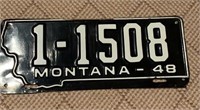 1948 Montana License Plate